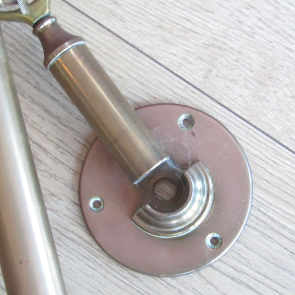 Antique brass ships stick barometer