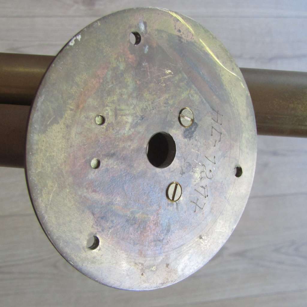 Antique brass ships stick barometer