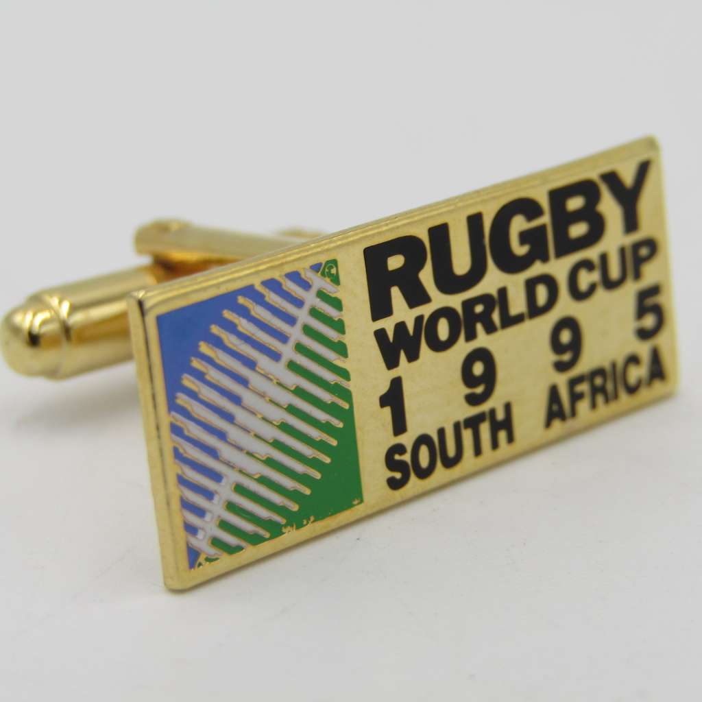 Pair of South Africa 1995 Rugby World Cup cufflinks