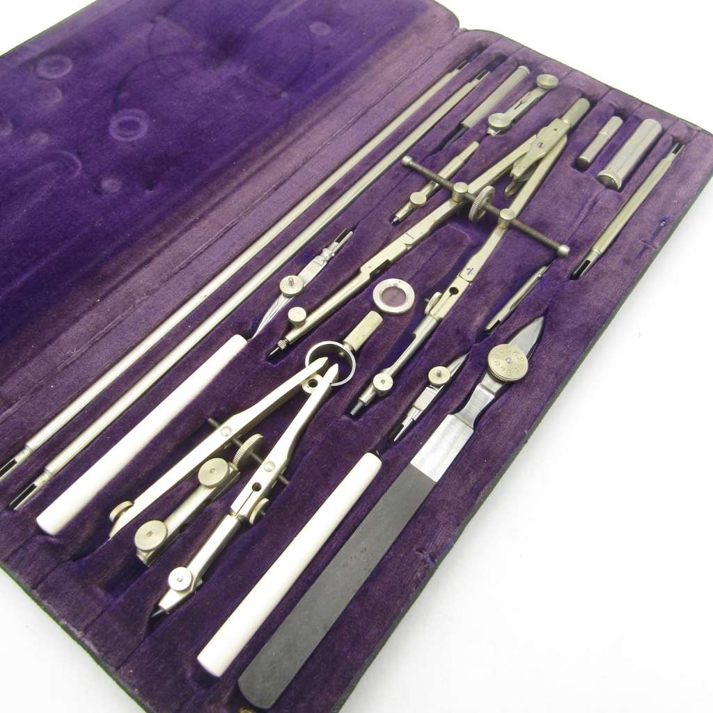 Vintage Maho Precision technical drawing set