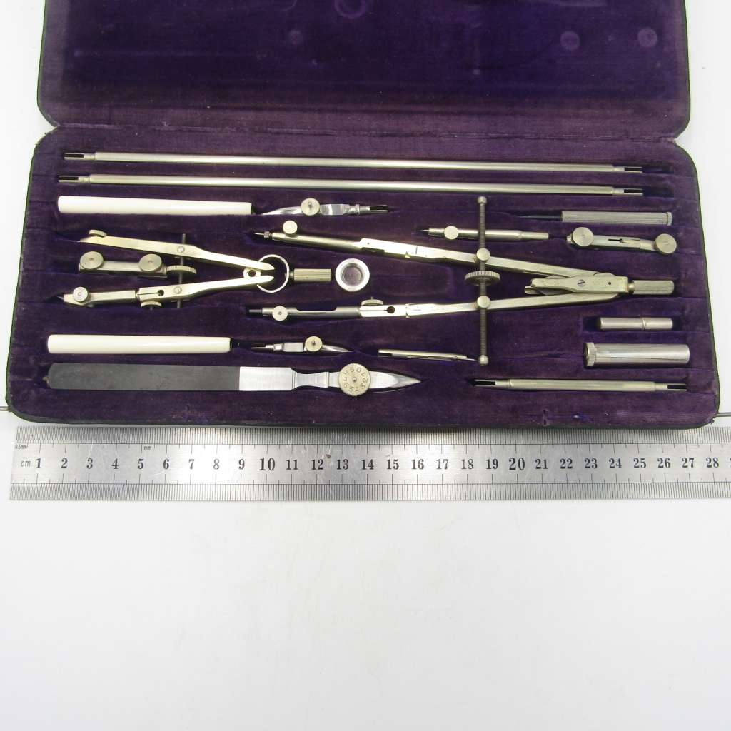 Vintage Maho Precision technical drawing set