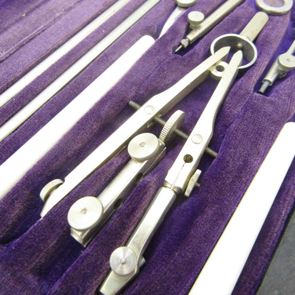 Vintage Maho Precision technical drawing set