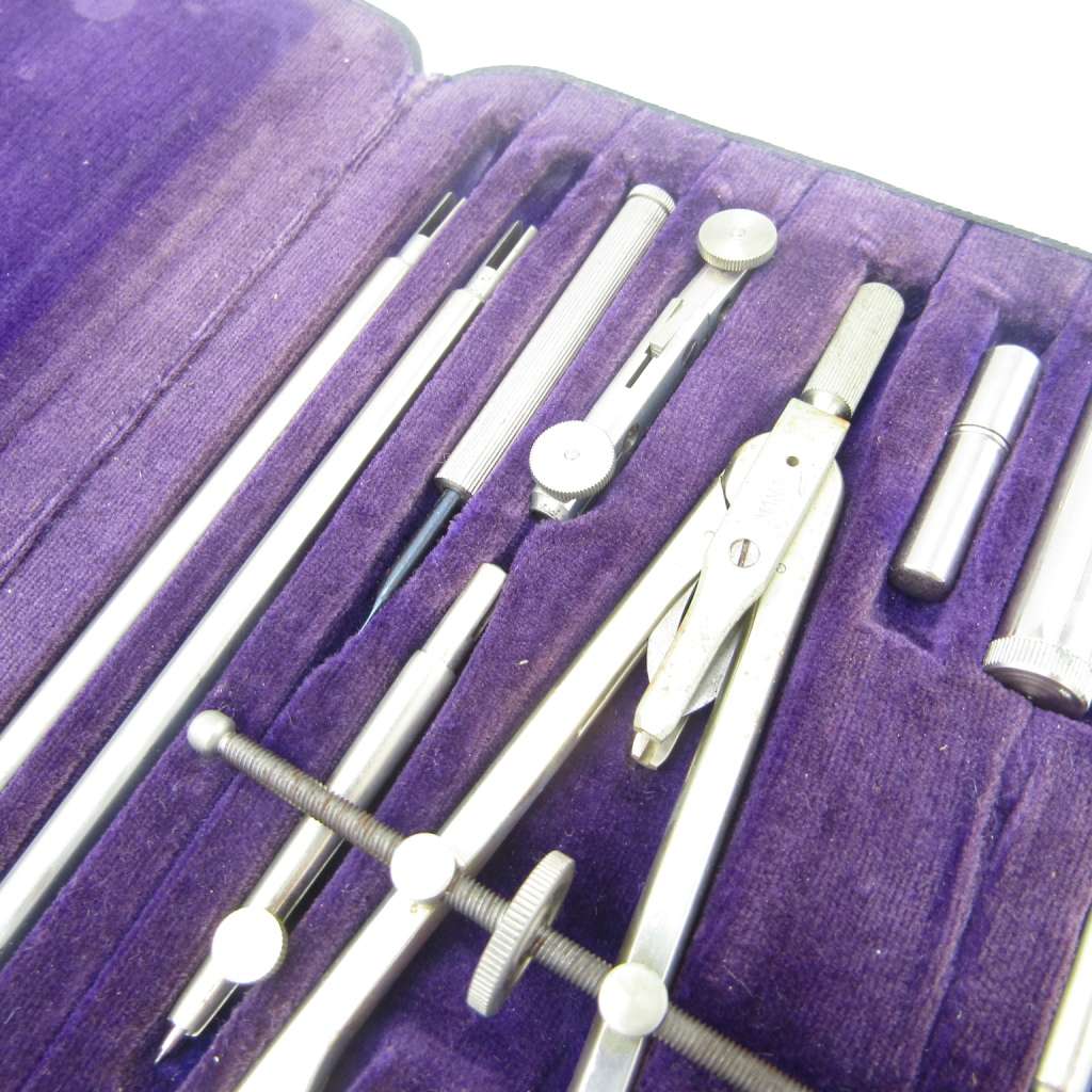 Vintage Maho Precision technical drawing set