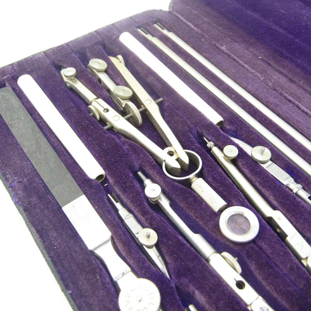 Vintage Maho Precision technical drawing set