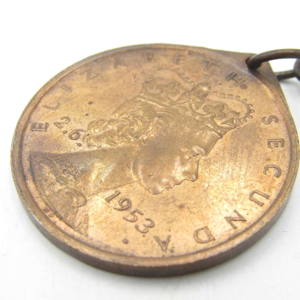 Port Shepstone coronation of QE 2 medallion