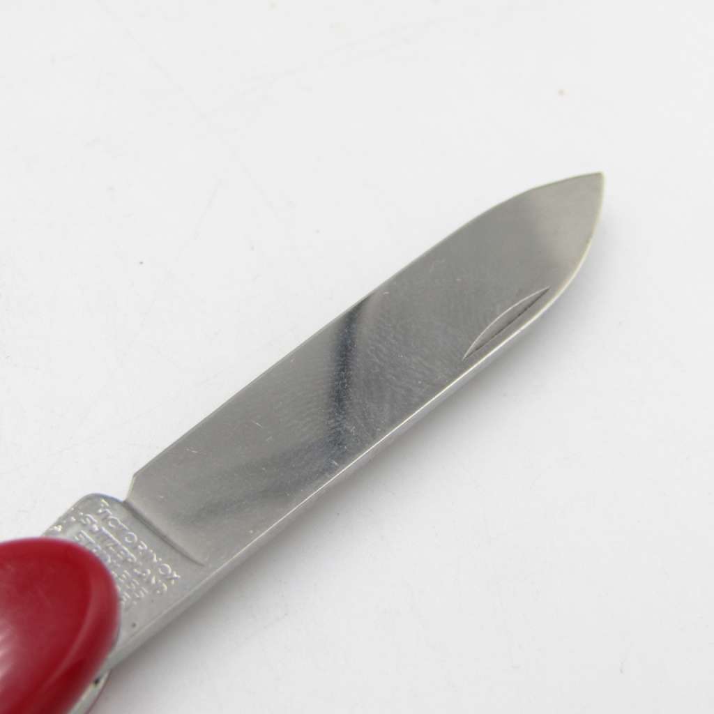 Vintage Victorinox 2 blade pocket knife with Mobil advertising logo