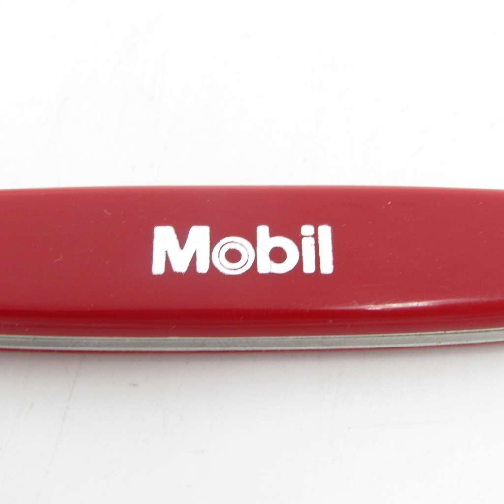 Vintage Victorinox 2 blade pocket knife with Mobil advertising logo