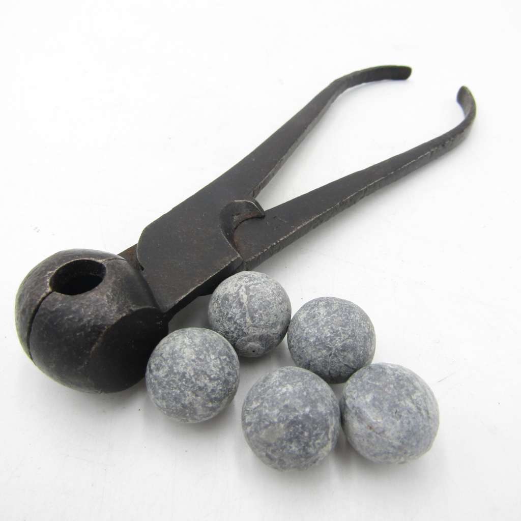Antique Musket ball bullet mould - 0,65 inch diameter ball