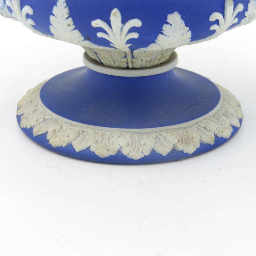 Antique Blue Wedgwood Jasperware urn - circa 1920`s