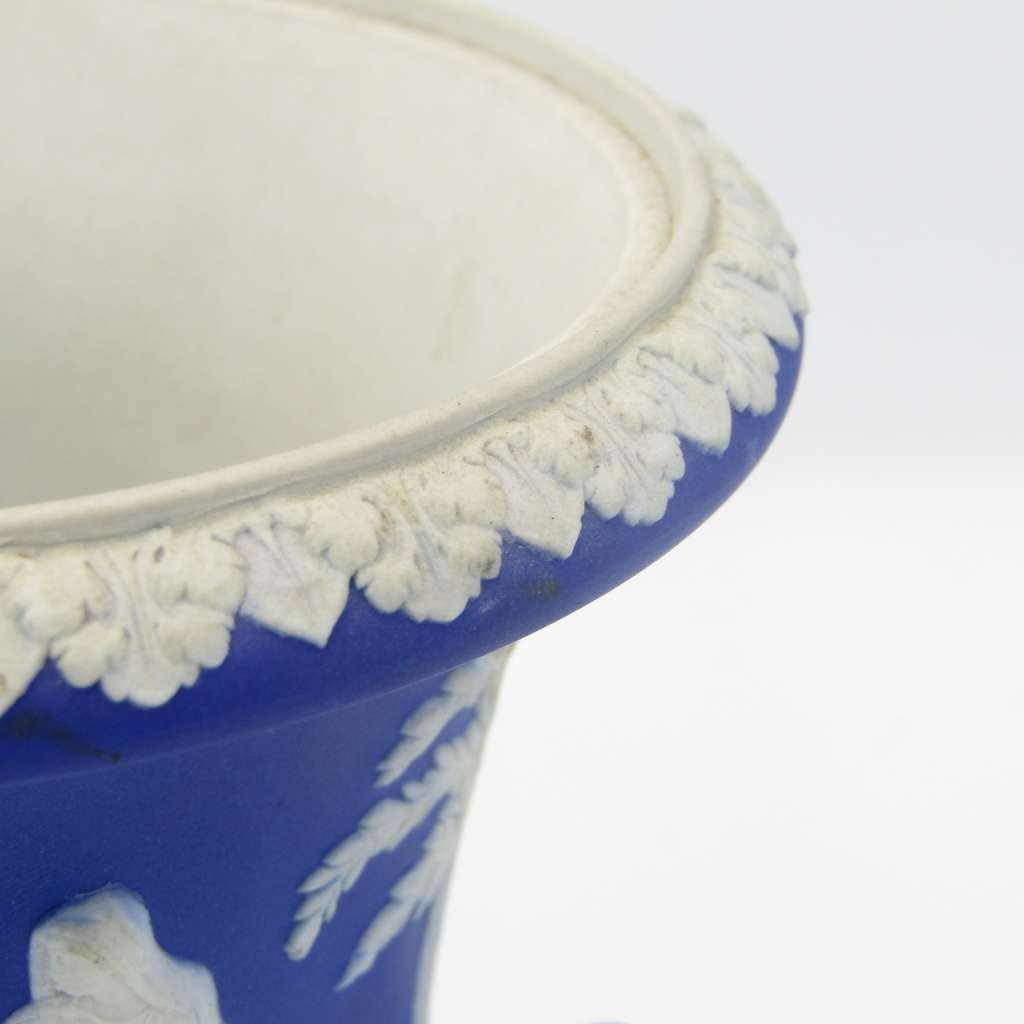 Antique Blue Wedgwood Jasperware urn - circa 1920`s