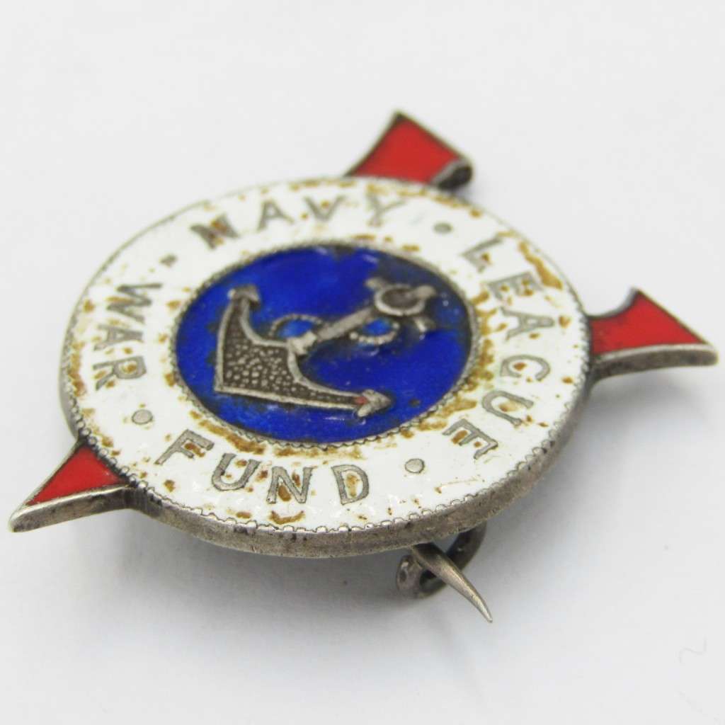 Navy League War Fund victory badge - silver