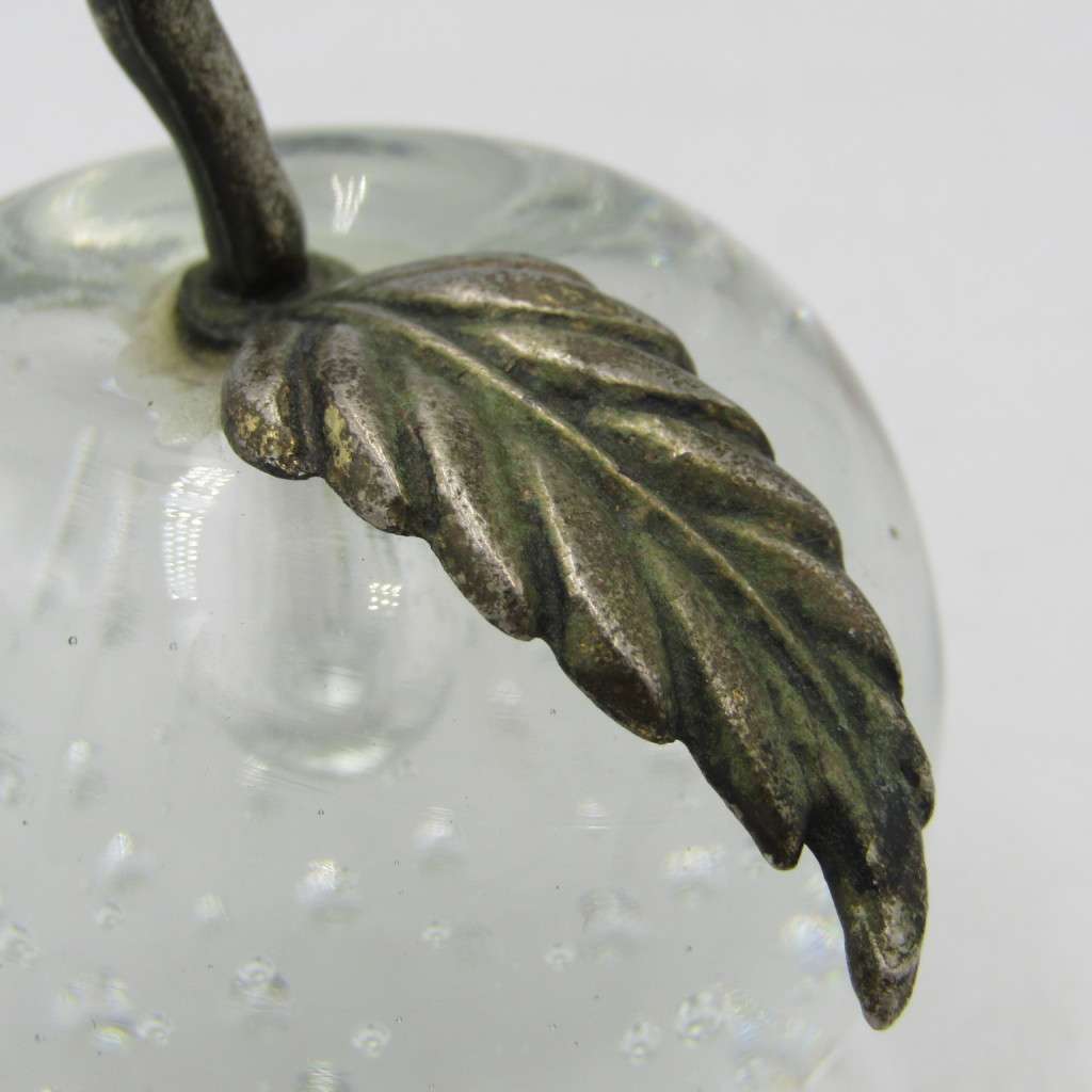 Beautiful Glass apple paperweight
