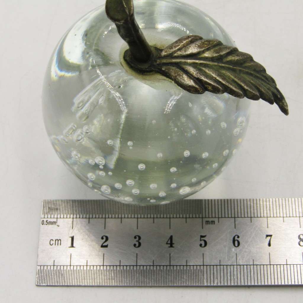 Beautiful Glass apple paperweight