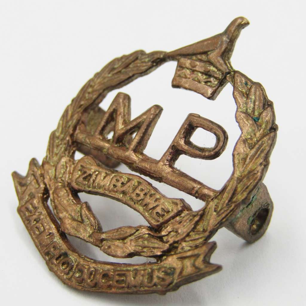 Zimbabwe Corps of Military Police collar badge