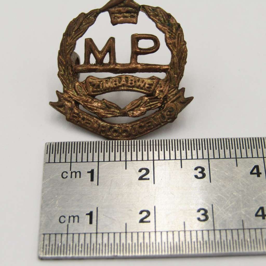 Zimbabwe Corps of Military Police collar badge