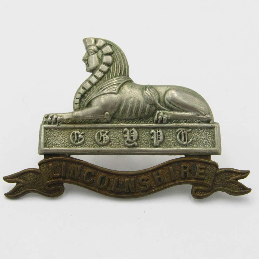 Royal Army Lincolnshire regiment cap badge