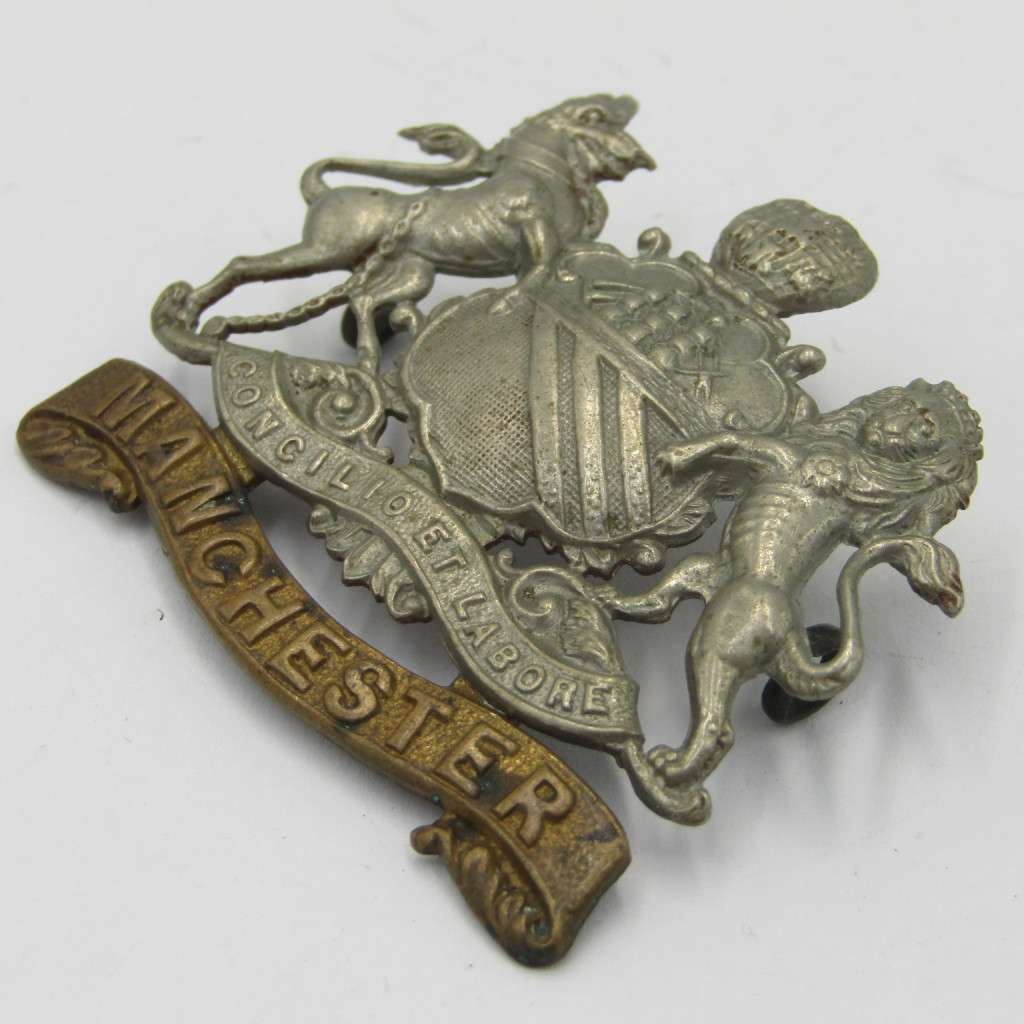 British Army Manchester regiment cap badge
