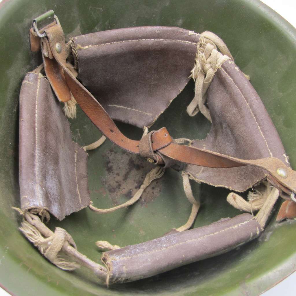 Russian Soviet SSh-68 steel combat helmet with inner