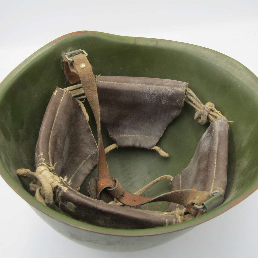 Russian Soviet SSh-68 steel combat helmet with inner