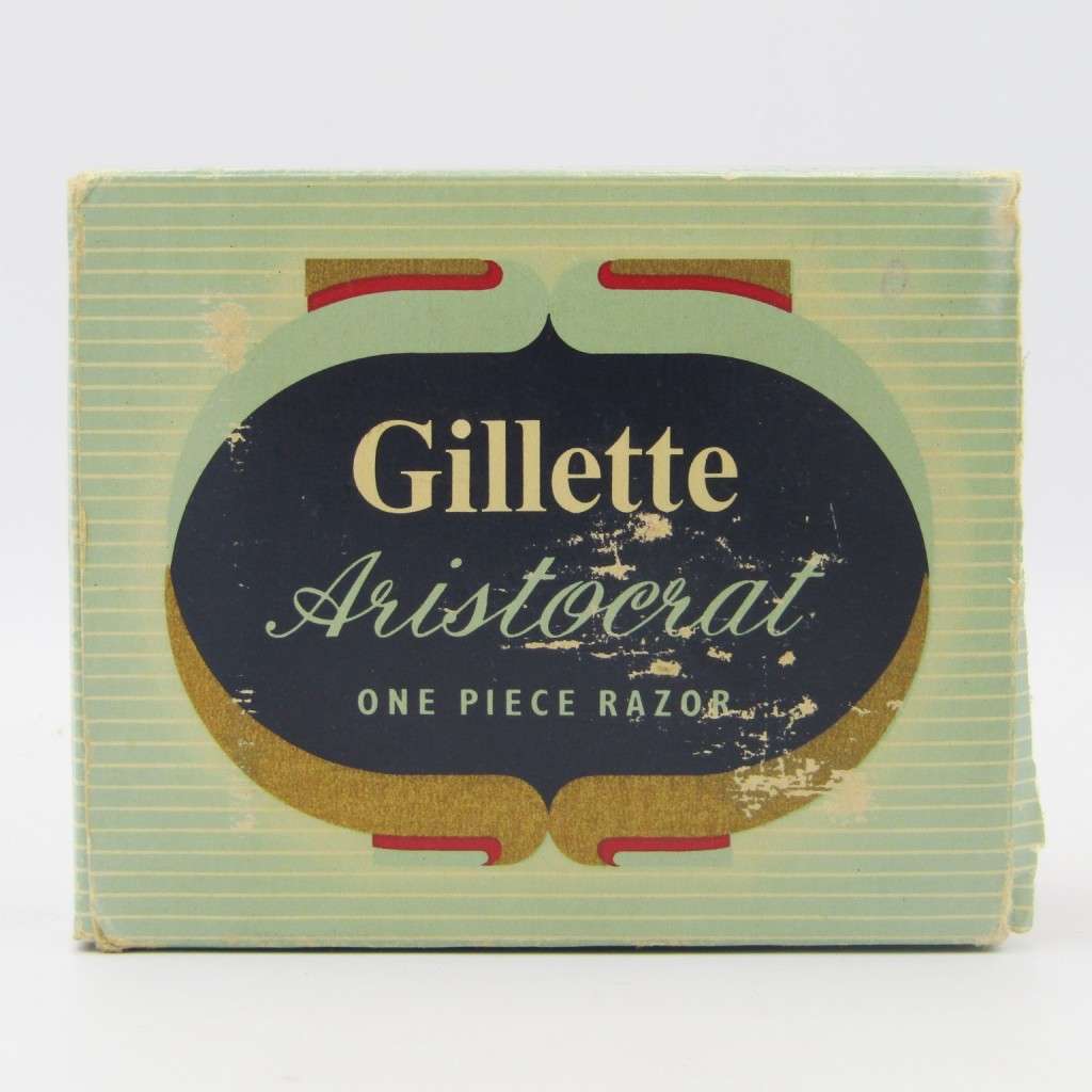 Vintage Gillette Aristocrat one piece razor - excellent condition