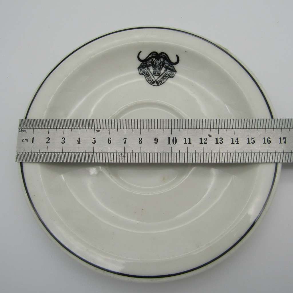 SADF 32 battalion porcelain saucer by Continental - small chip on rim
