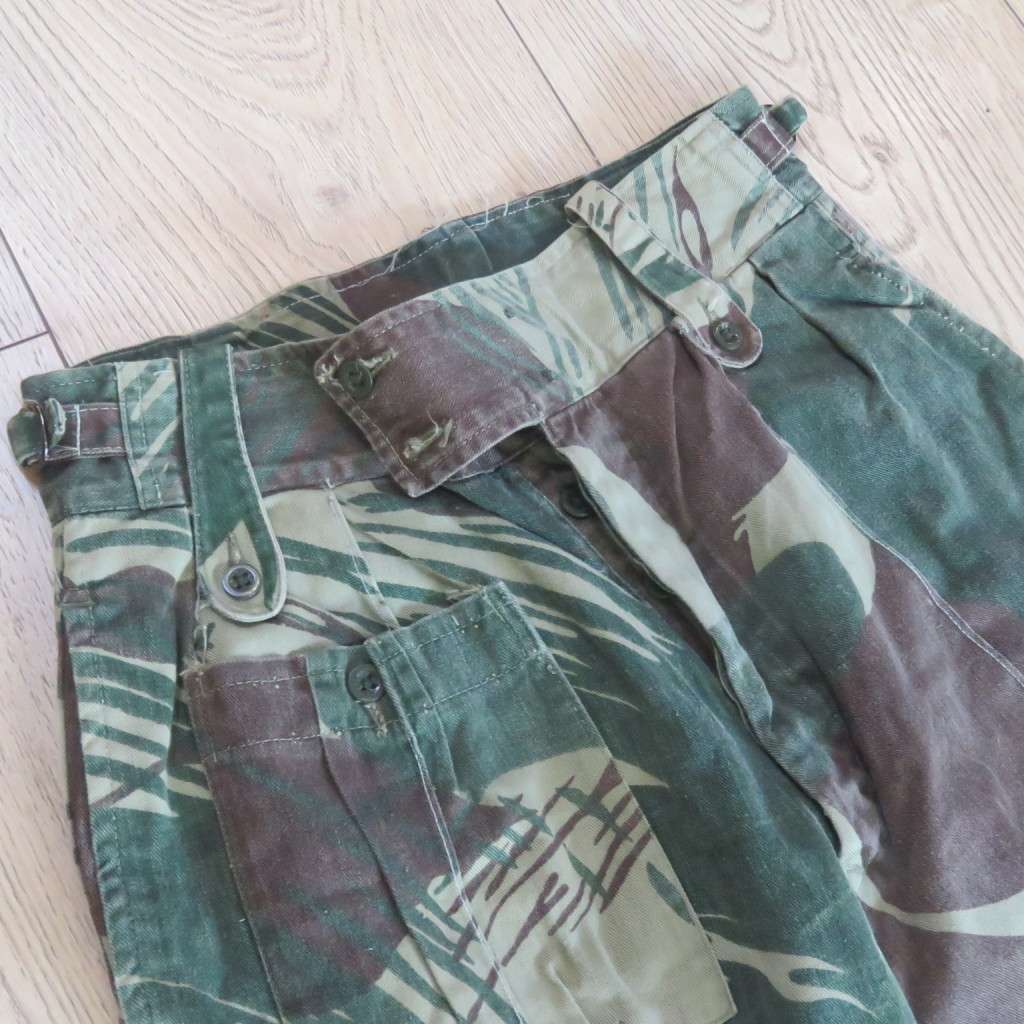 Rhodesian Army Camo combat trousers - size 30 -  full length 105cm, waist 38cm