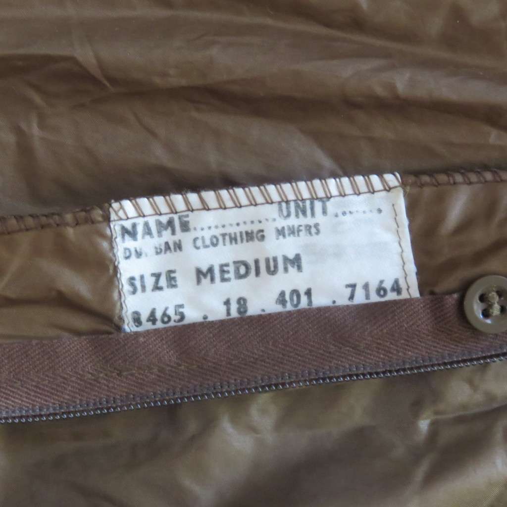 SADF Nutria rain coat - size medium - full length 94cm, chest 44cm, full arm length 56cm