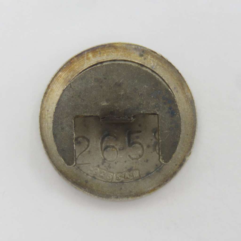 SA Engineers Corps ( SAPPERS) sterling silver button badge #2658