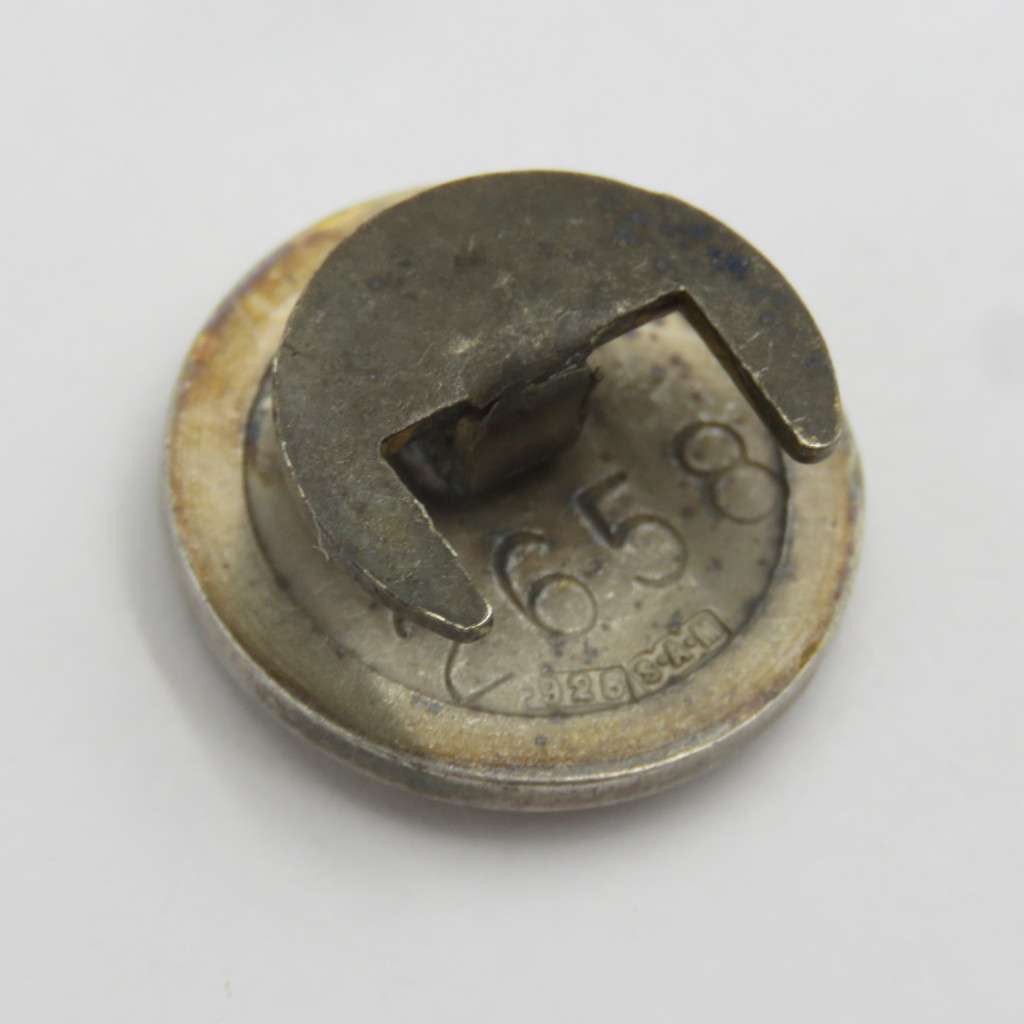 SA Engineers Corps ( SAPPERS) sterling silver button badge #2658