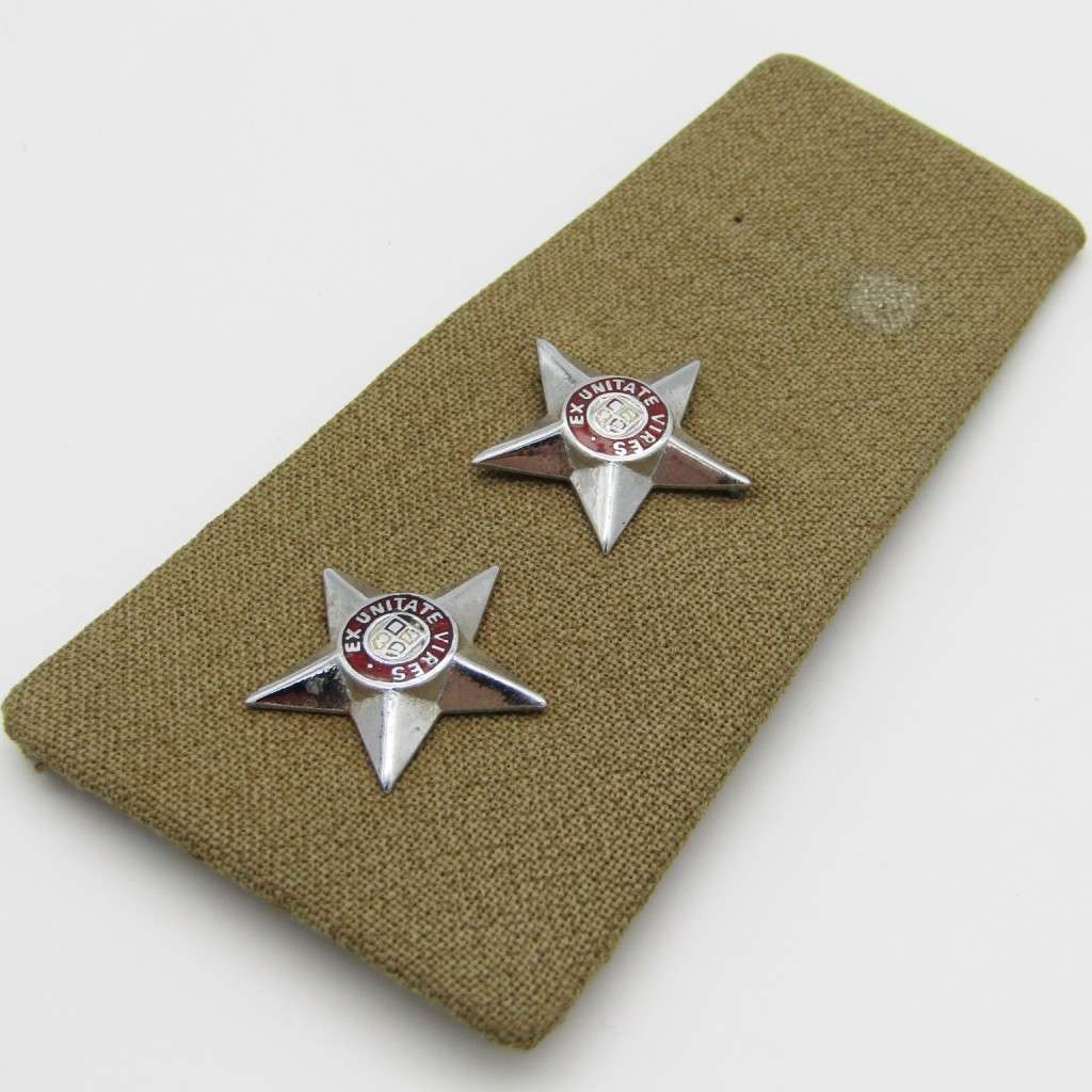Pair of SADF Lieutenant Step-outs rank epaulettes