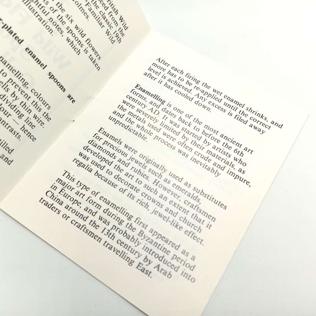 The British Wild Flower spoon collection set # 715 of 5000