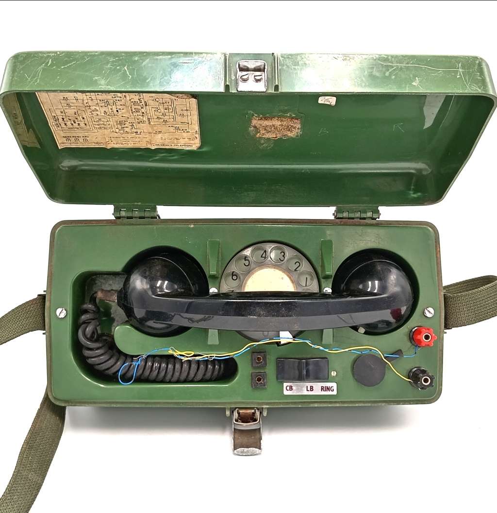 Vintage 1970`s Field telephone technician test unit
