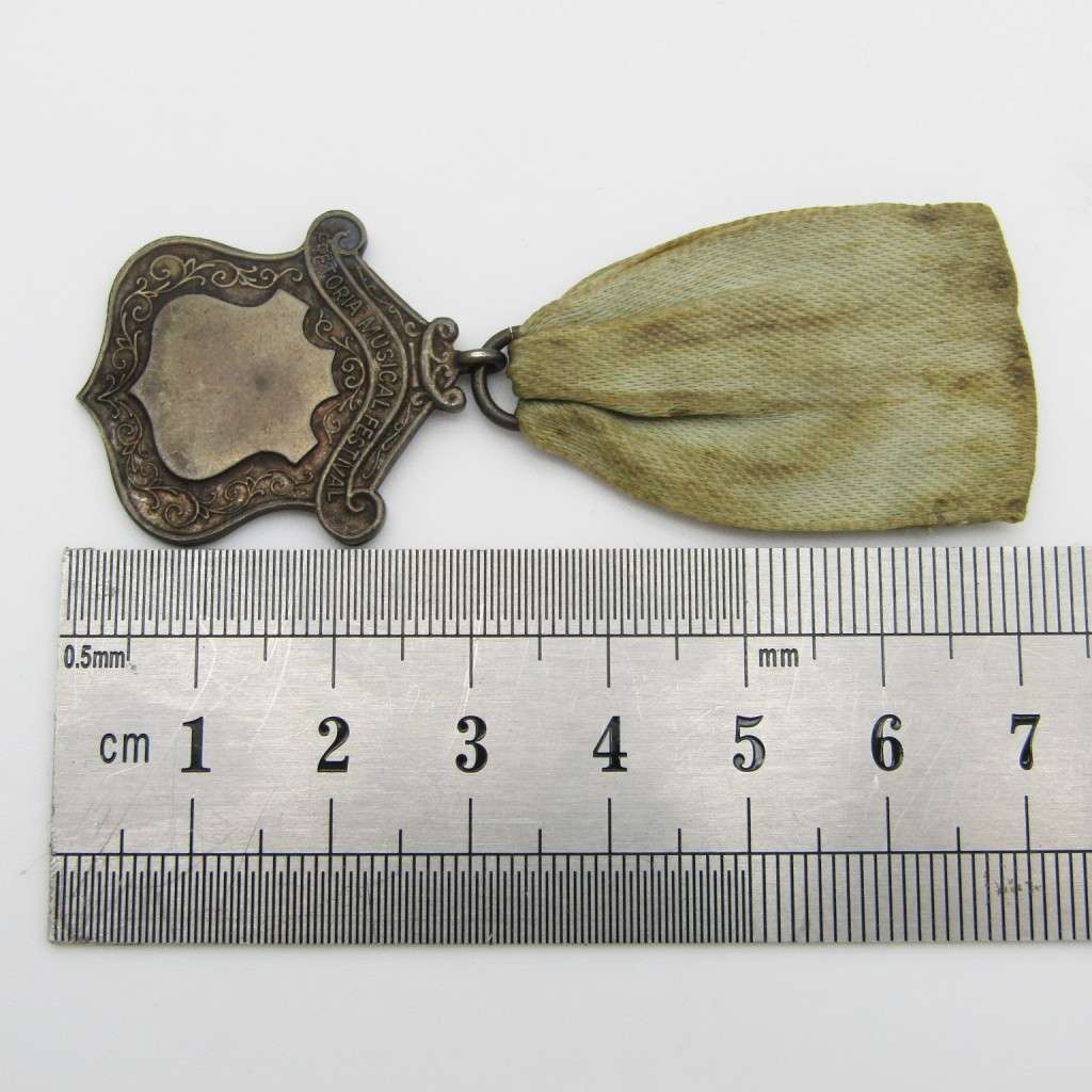 Antique Pretoria music festival silver medal - unnamed