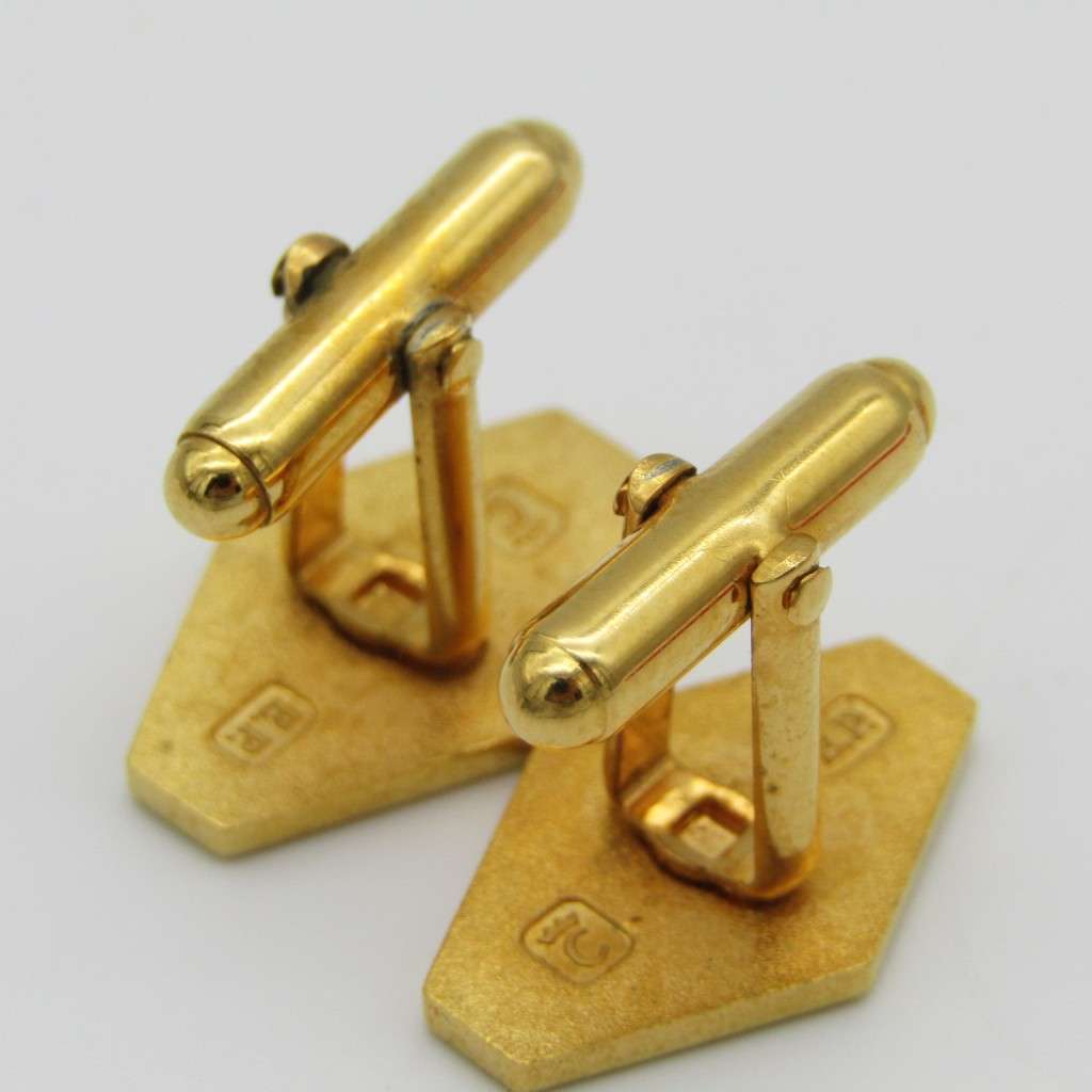 Pair of vintage Bankfin Currie Cup cufflinks