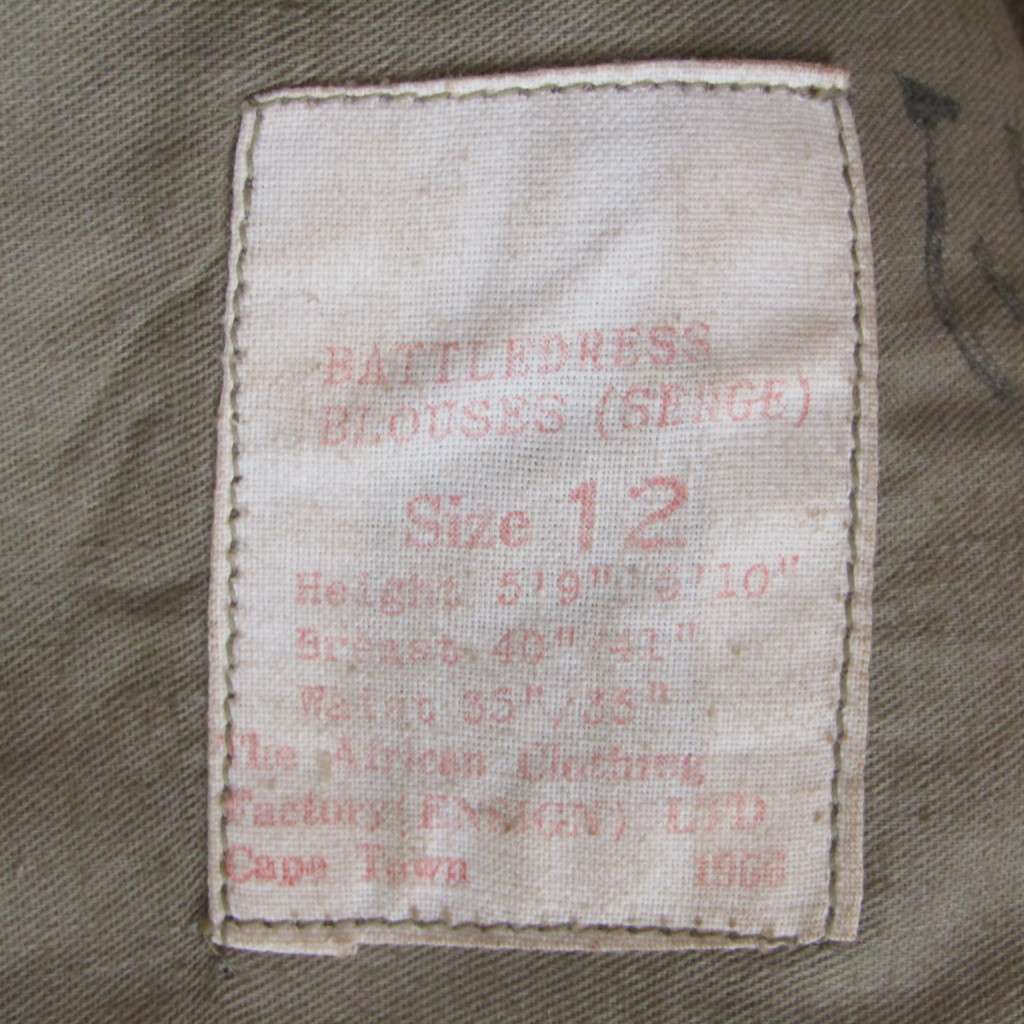 SADF Regiment University of Stellenbosch combat bunny jacket and trousers