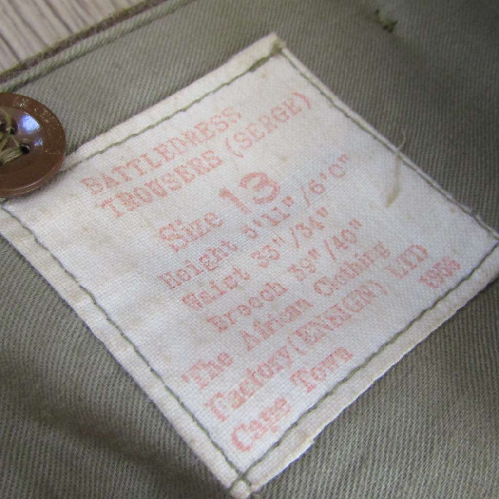 SADF Regiment University of Stellenbosch combat bunny jacket and trousers