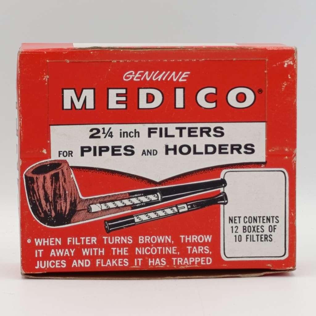 Box of 120 Medico pipe filters - 12 packs of 10 filters
