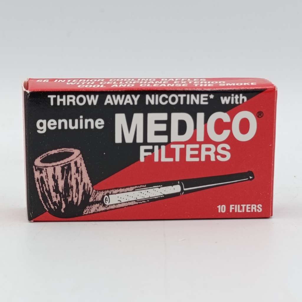 Box of 120 Medico pipe filters - 12 packs of 10 filters