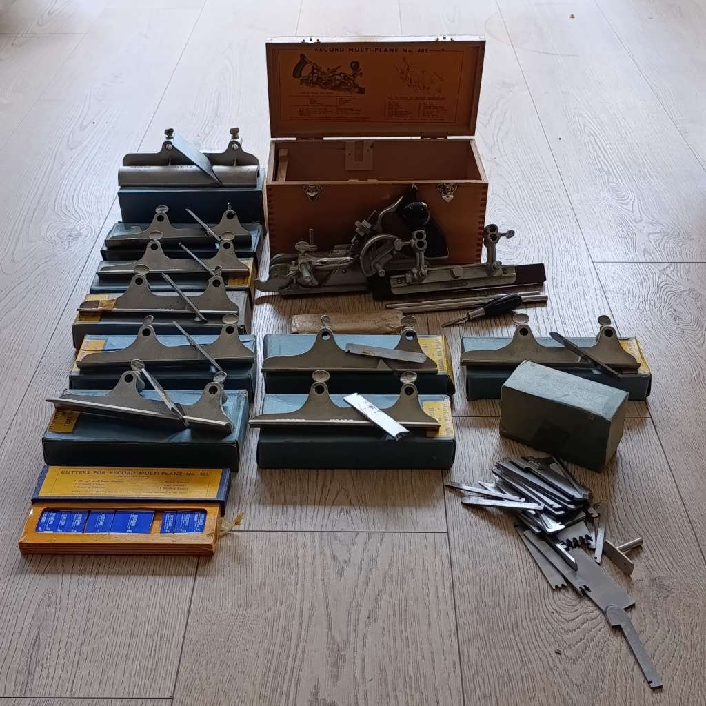Record No.405 Multi - plane with many extra accessories in excellent condition