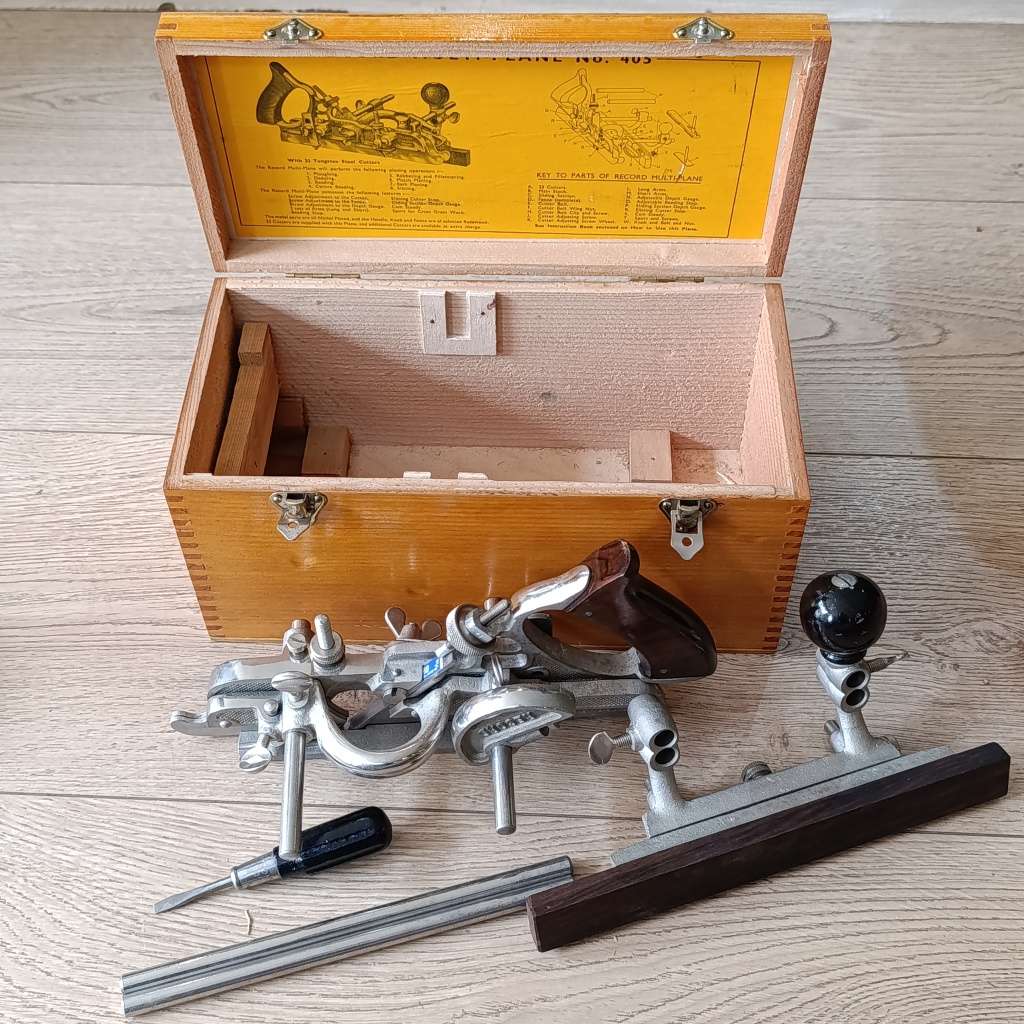 Record No.405 Multi - plane with many extra accessories in excellent condition