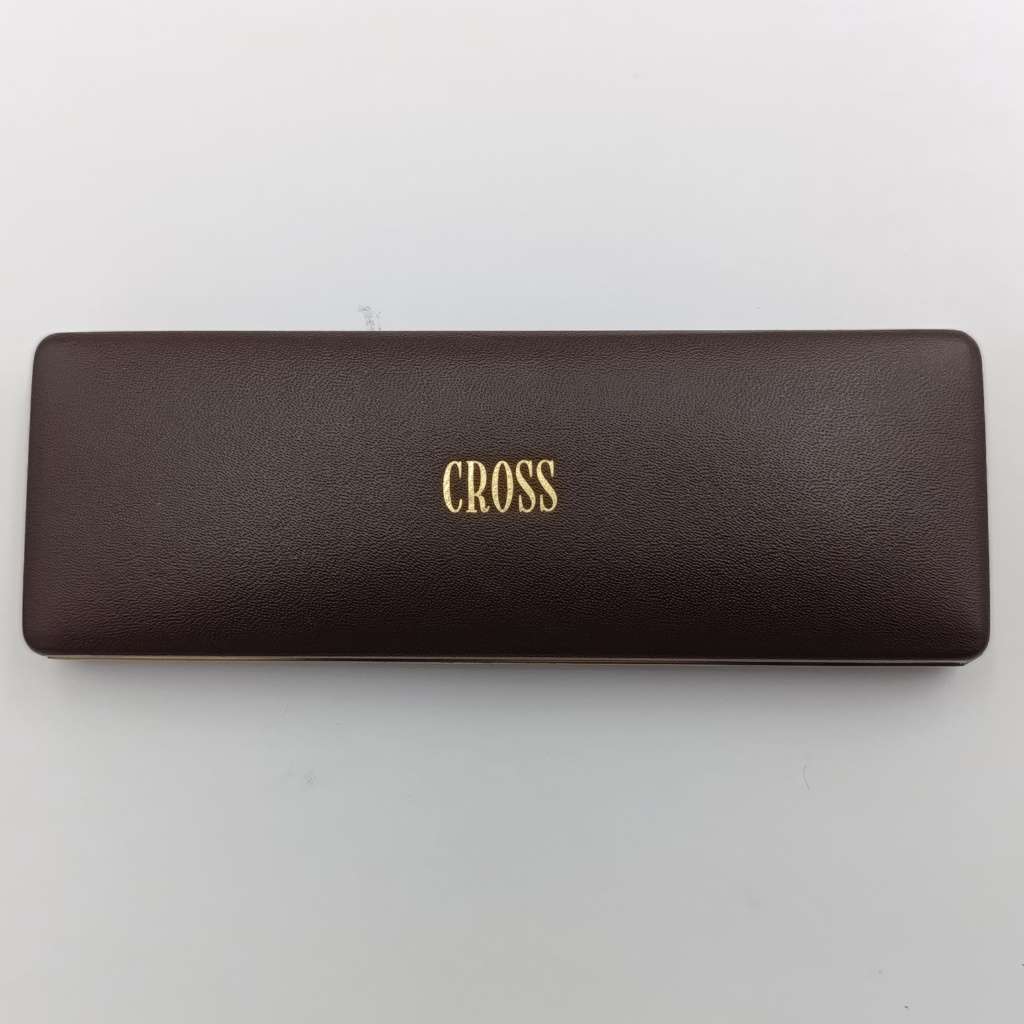 Vintage Cross gold colour slimline pen in case