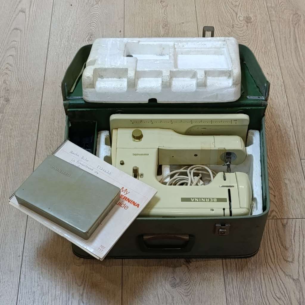 Vintage Bernina Mini-Matic electric sewing machine in case