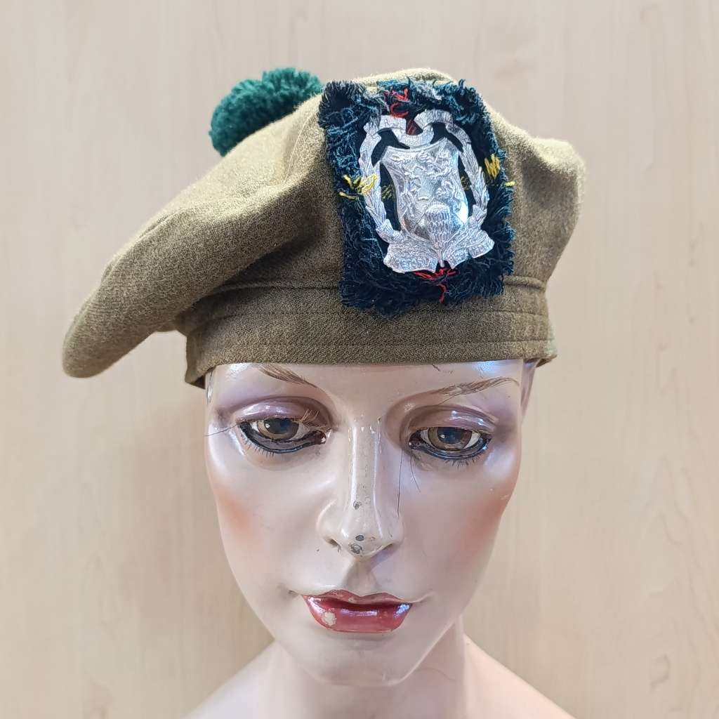 SADF Pretoria Highlanders Balmoral cap with badge - size 58