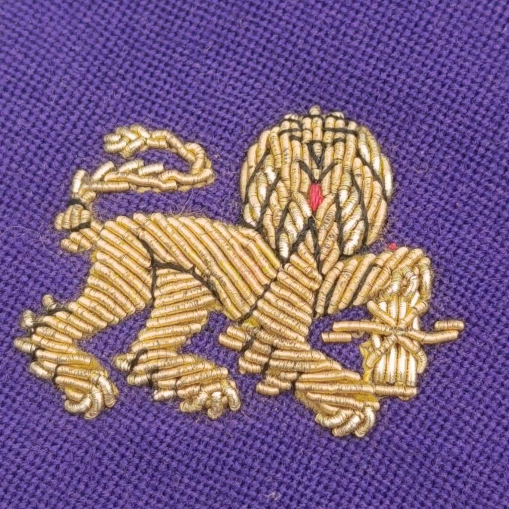 Pair of SA Navy Chaplain braided wire cloth rank badges as used for epaulettes