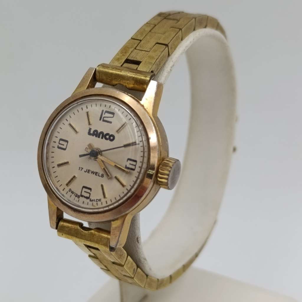 Vintage Lanco manual wind ladies watch - working
