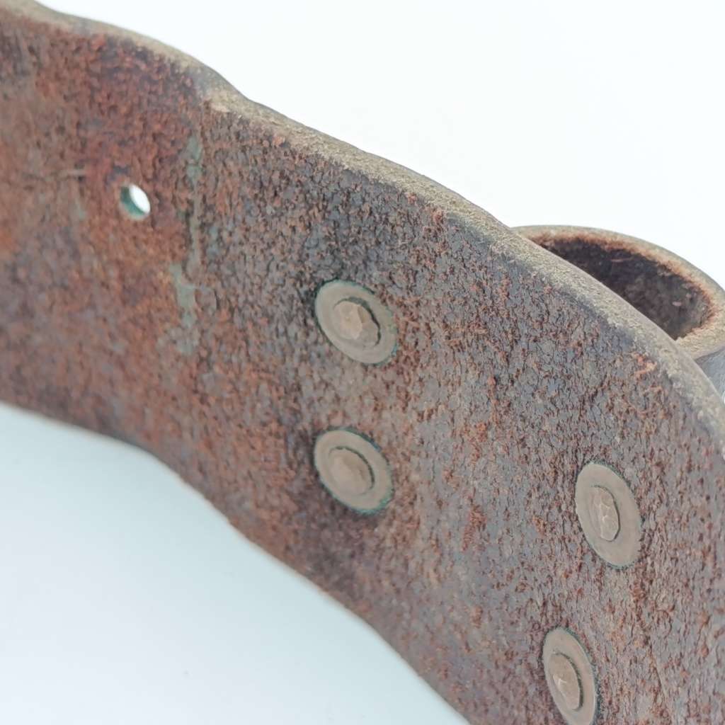Old Leather military 12 round shotgun ammo belt  104cm long