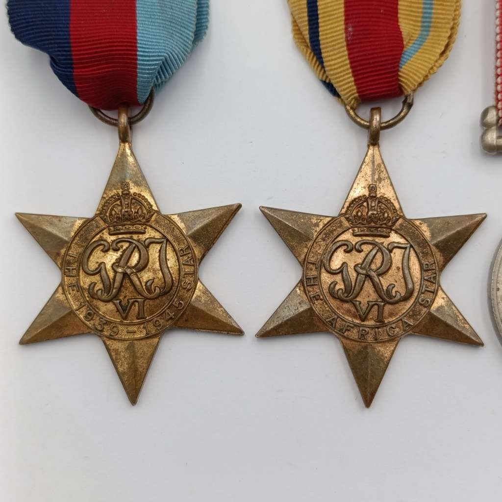 Set of 4 WW2 medals issued to M11439 B Jacobs