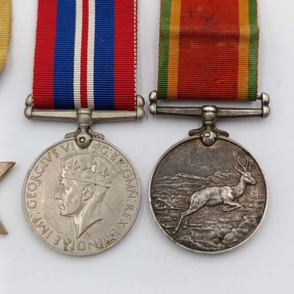 Set of 4 WW2 medals issued to M11439 B Jacobs