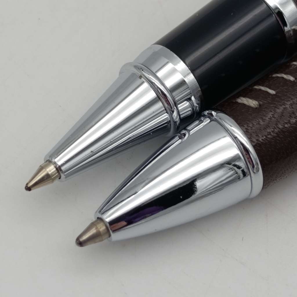 Balmain Rollerball and ballpoint pen set in case