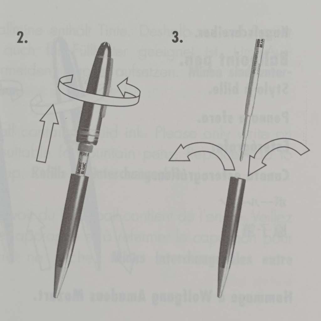 Original Mont Blanc Meisterstuck Pix ballpoint pen in original box - serial GN1647360